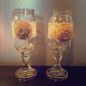 Mason Jar Wine Glasses